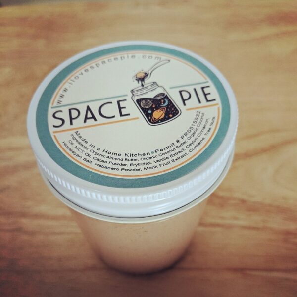 A Jar of Space Pie. Keto snacks. Keto sweets.